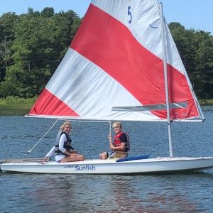 two campers in boat 5