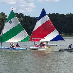 four boats on the water